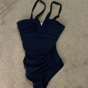 Navy blue Boden one piece like new